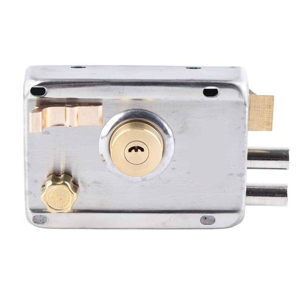Universal Vintage Rim Lock Set, Stainless Steel, Brushed Finish