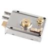 Universal Vintage Rim Lock Set, Stainless Steel, Brushed Finish view 4