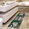 QQrunner Abstract Runner Rug, Non-Slip, Washable, Dark Green, 70 × 300 cm view 3