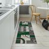 QQrunner Abstract Runner Rug, Non-Slip, Washable, Dark Green, 70 × 300 cm view 4