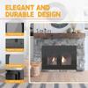 Kinchoix Fireplace Doors with Screen and Glass Decor, Iron Mesh Guard and Magnetic Plates, for Masonry Fireplaces, 28.0–36.5 in W x 22.7–29.5 in H, Free Glass Replacement Available view 2