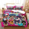 Ste-X L.O.L. Surprise Duvet Cover Set, Soft, Breathable, Easy-Care, 200 x 200 cm, 2 Pillowcases (50 x 75 cm), LOL 02 view 1