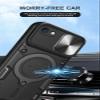 SORAKA Case for iPhone SE 2022/2020, iPhone 8 and iPhone 7 with Ring Holder, Sliding Camera Cover and Metal Plate view 2