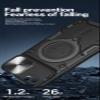 SORAKA Case for iPhone SE 2022/2020, iPhone 8 and iPhone 7 with Ring Holder, Sliding Camera Cover and Metal Plate view 3