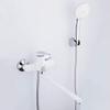 Kitchen Faucets, 35 mm Bathroom Shower Faucet, White Bathtub Mixer with Hand Shower Set, Wall-Mount Shower Faucet view 2
