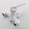 Kitchen Faucets, 35 mm Bathroom Shower Faucet, White Bathtub Mixer with Hand Shower Set, Wall-Mount Shower Faucet view 4