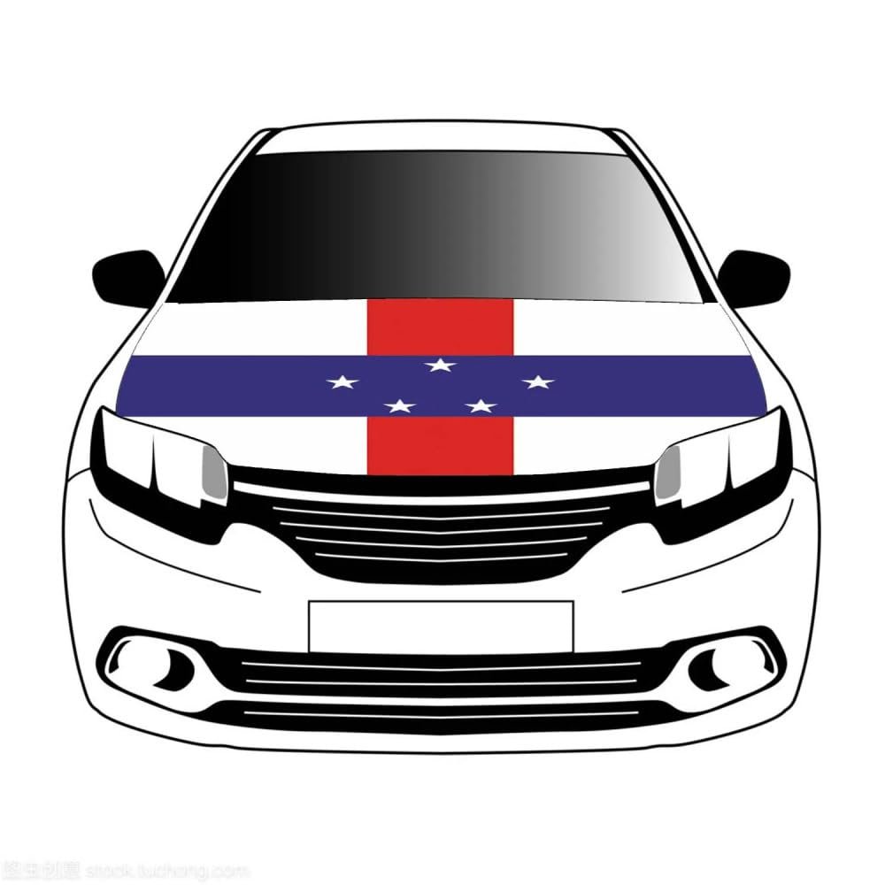 Fashionable Dutch Antilles Flag (1986–2010) Car Hood Cover