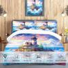 Lighthouse Ocean Beach Duvet Cover Set, 135 x 200 cm, Soft Microfiber, Zipper Closure view 3
