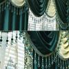 1 Yard Gray Curtain Trim with Tassel Pendant and Crystal Beads view 4