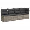 Keyroto 7-Piece Gray Outdoor Garden Lounge Set with Adjustable Tabletop view 3