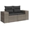 Keyroto 7-Piece Gray Outdoor Garden Lounge Set with Adjustable Tabletop view 4