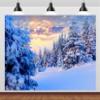 CORFOTO 10x8ft Winter Snow-Covered Mountain Landscape Photography Backdrop view 3