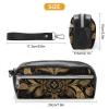 NWTRK Large Pencil Case with Black and Gold Pattern view 2