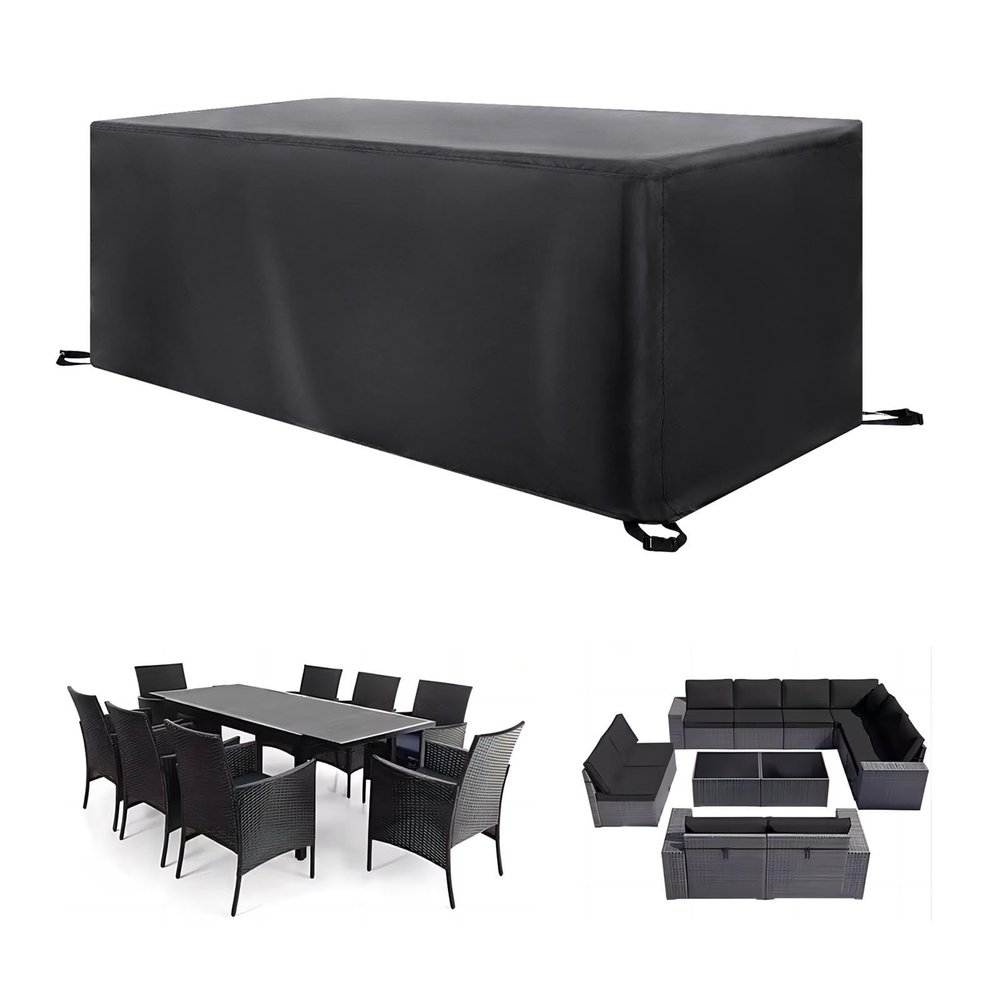 KADING Outdoor Furniture Cover, 130 x 70 x 50 cm, 420D Oxford Fabric, Waterproof Cover for Rectangular Garden Tables
