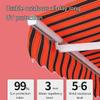 Striped Replacement Awning Fabric with Valance, Orange, 2 x 1.5 m view 3
