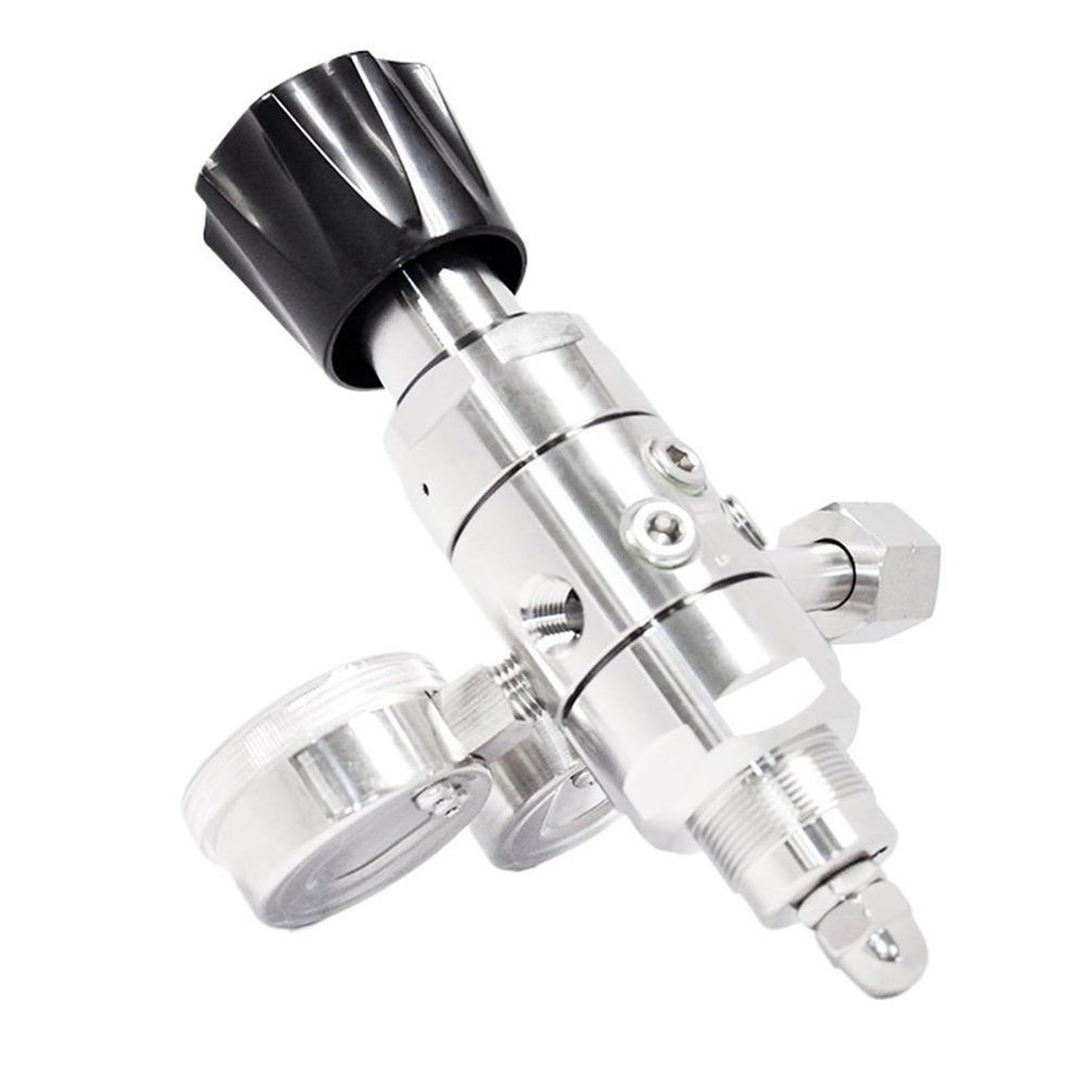 HQDRCY R31-1 Dual-Stage High-Pressure Regulator, 0.05 Accuracy, Stainless Steel