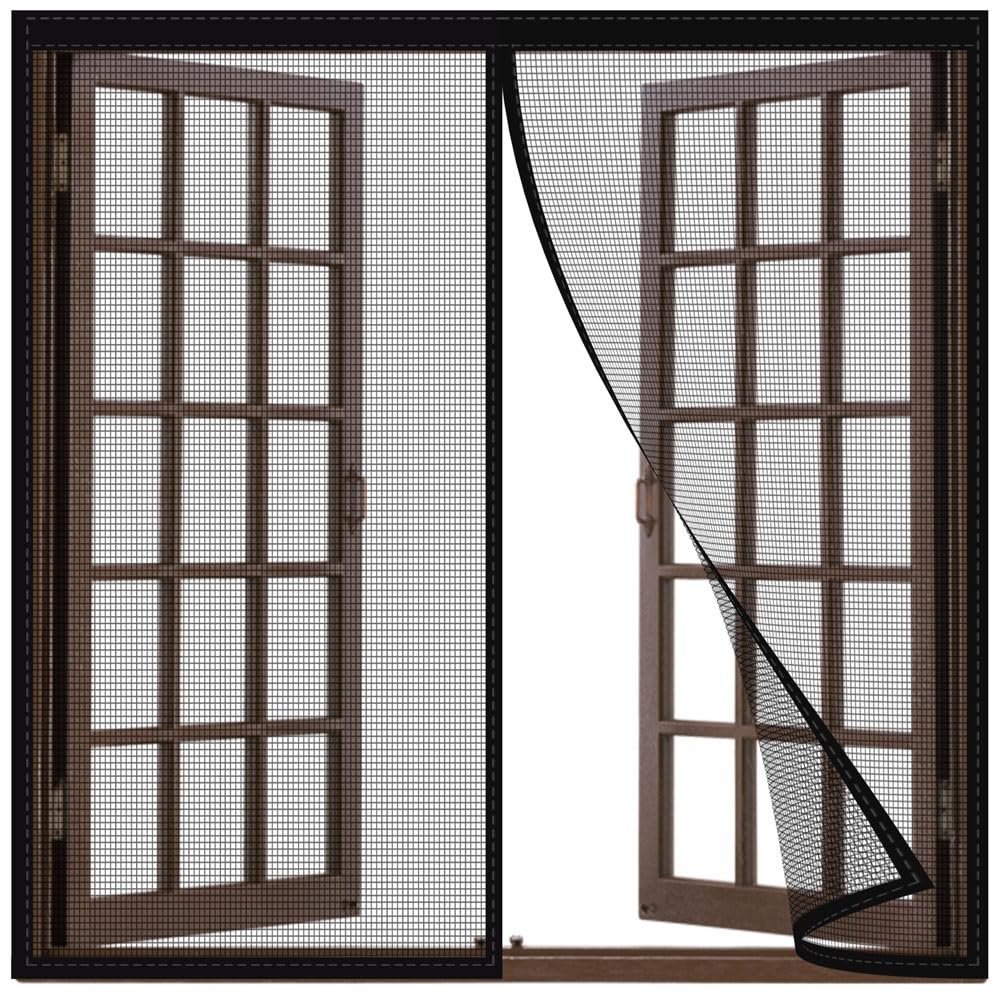 Magnetic Fly Screen Door, 225 x 240 cm, Black