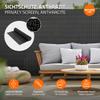 ECD Germany PVC Privacy Screen Mat 140 x 900 cm (1 x 4 m + 1 x 5 m), Anthracite, Triple-Reinforced Privacy Fence, UV-Resistant, Wind Protection for Balcony, Garden and Patio view 2