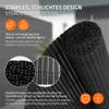 ECD Germany PVC Privacy Screen Mat 140 x 900 cm (1 x 4 m + 1 x 5 m), Anthracite, Triple-Reinforced Privacy Fence, UV-Resistant, Wind Protection for Balcony, Garden and Patio view 3