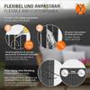 ECD Germany PVC Privacy Screen Mat 140 x 900 cm (1 x 4 m + 1 x 5 m), Anthracite, Triple-Reinforced Privacy Fence, UV-Resistant, Wind Protection for Balcony, Garden and Patio view 4