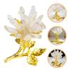 PRETYZOOM Natural Rock Crystal Tree Decoration in Gold view 4