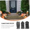 OFFSCH 6 Foam Halloween Tombstones, Lightweight and Realistic view 3
