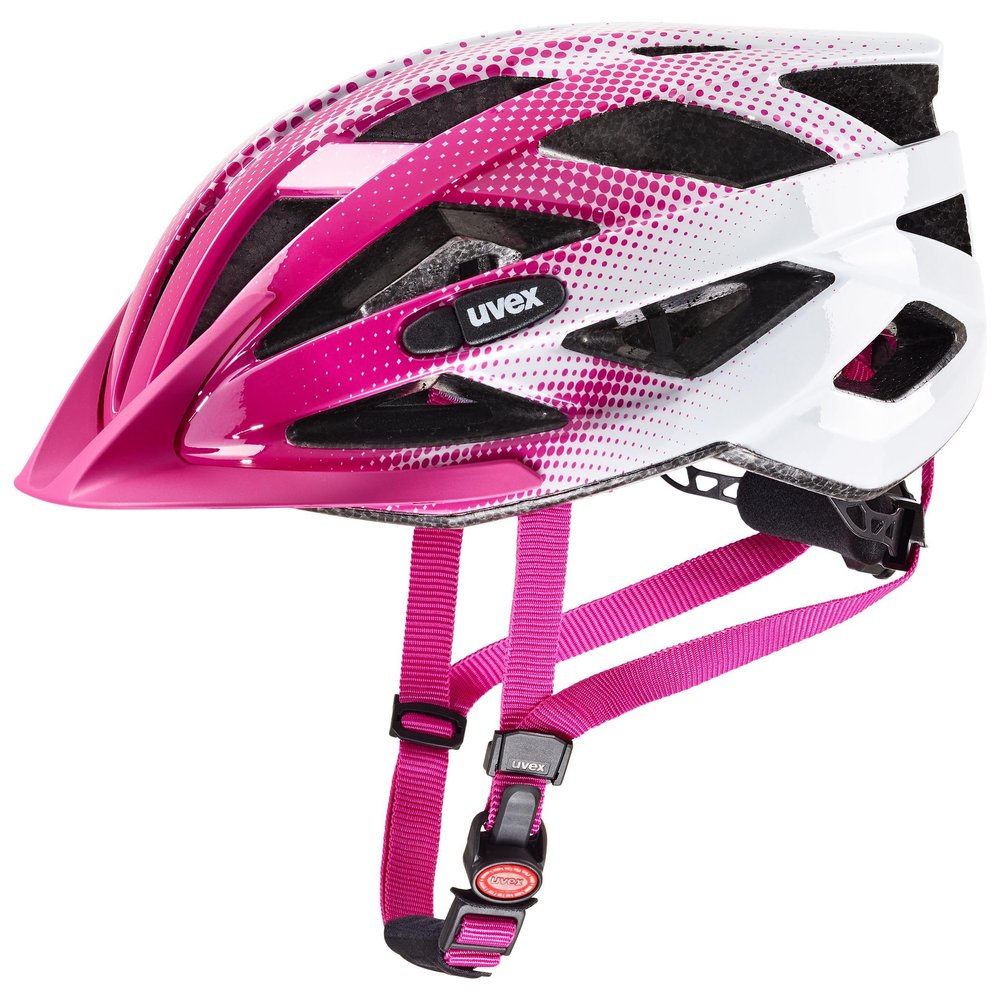 uvex air Wing Lightweight Bike Helmet for Women and Men, Adjustable Fit, Pink/White, 56–60 cm