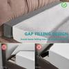 Yekuhe Bed Gap Filler 200/180/160/120 cm, Mattress Gap Cushion, Headboard Pillow for Twin, Single, Double or King Beds, Closes Gaps (Light Color, 135 x 20 x 25 cm) view 2