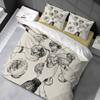 ZXBNNN Friends Toasting Queen Duvet Cover Set - Modern, Simple Black-and-White Retro-Style Queen Bedding Set, 160 x 220 cm + 2 Pillowcases 40 x 65 cm view 1