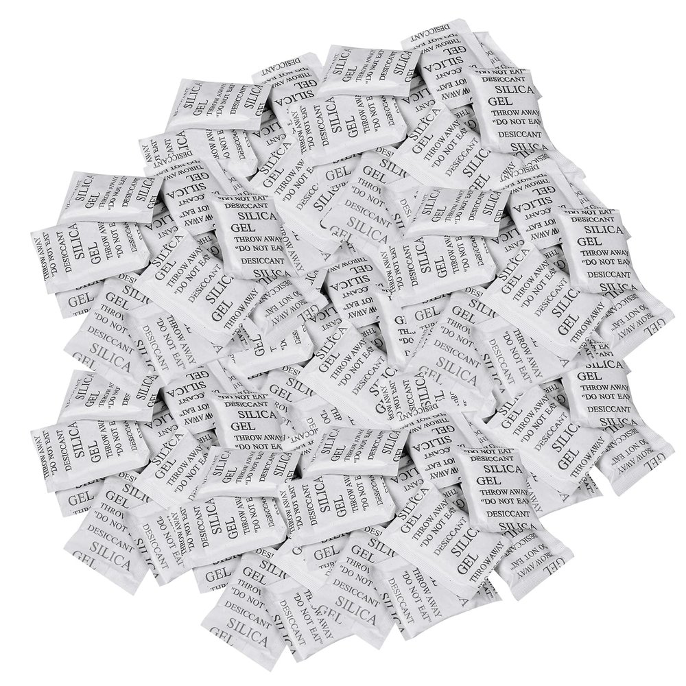 Silica Gel Desiccant Packets, 100 x 1 g