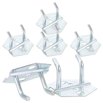 Veemoon 6-Piece Metal Pegboard Hooks for Tools, Garage and Home Organization