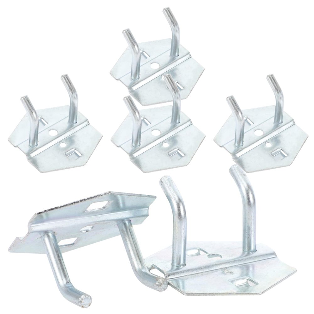 Veemoon 6-Piece Metal Pegboard Hooks for Tools, Garage and Home Organization
