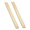 Back-to-School 2-Piece 15 cm Brass Ruler Bookmark Set for Students view 1