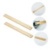 Back-to-School 2-Piece 15 cm Brass Ruler Bookmark Set for Students view 2