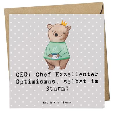 Mr. & Mrs. Panda CEO Optimism Greeting Card