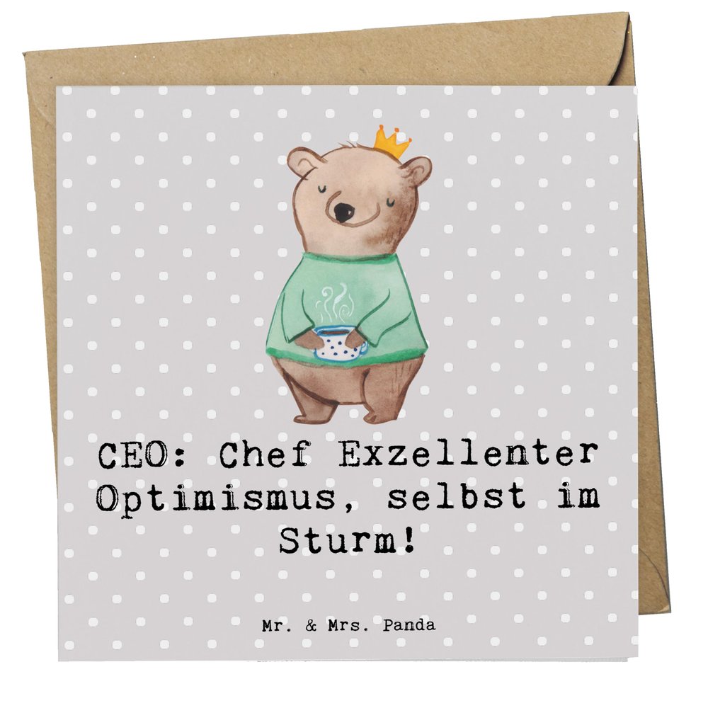 Mr. & Mrs. Panda CEO Optimism Greeting Card