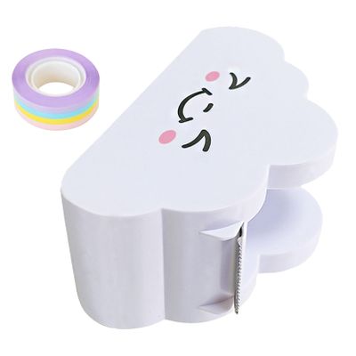 Washi Tape Dispenser and Tape Cutter, 1 Set, Plastic, Back-to-School Decor