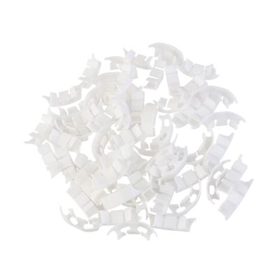 Parliky White Plant Clips, 150 Plastic Clips for Supporting Plants and Securing Vegetable Vines