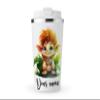 MAXIKIWI Personalized 350 ml Insulated Double-Wall Stainless Steel Travel Tumbler with Lid, Leakproof, Keeps Drinks Hot or Cold, Charming Cute Troll view 1