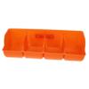 Pig Feeder Trough for Piglets, Thick PP Livestock Feeder, Orange view 1