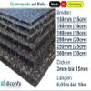 diconfa Terrace Pads Configurator, 300 x 800 x 6 mm, Rubber Granulate Building Protection Mat view 2