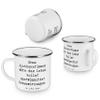 Mr. & Mrs. Panda Camping Enamel Mug for Pharmacists – “Side Effect” Gift view 4
