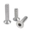 M3 x 8 mm Flat Countersunk Hex Socket Screw, Black 304 Stainless Steel, Grade 10.9, 10-Pack view 1