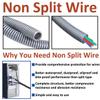 MOCNT Closed Corrugated Cable Protection Conduit, 25 mm OD, 15 m, Gray view 3