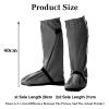Warm Leg Gaiters with Hook-and-Loop Closure, Red, 2XL view 2