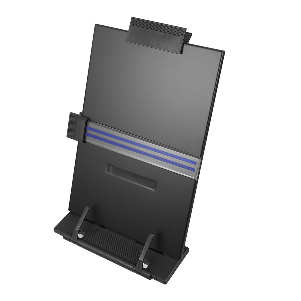 HOODANCOS Adjustable Reading Stand, Black ABS and Iron, with Ruler
