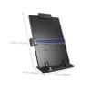 HOODANCOS Adjustable Reading Stand, Black ABS and Iron, with Ruler view 4