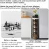 RCJCQSR 3-Tier Slim Bathroom Floor Cabinet with Wheels view 4