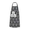 hihihihihihihihi Cat Faces and Paws Waterproof Apron with Pockets, Adjustable Bib Apron for Cooking, Gardening, Baking, Service, and Ice Bars, One Size view 1
