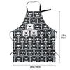 hihihihihihihihi Cat Faces and Paws Waterproof Apron with Pockets, Adjustable Bib Apron for Cooking, Gardening, Baking, Service, and Ice Bars, One Size view 2